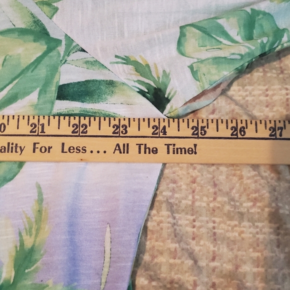 Alfred Dunner Women XL Parrot Tropical Top 3/4 Length Sleeve Hawaiian Beachy - Picture 3 of 10